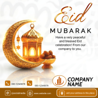 Happy Eid Celebration online Post template โพสต์บน Instagram