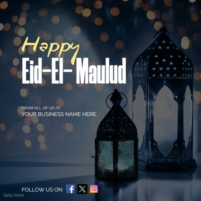 HAPPY EID EL MAULUD GREETINGS FROM A BUSINESS Template PosterMyWall happy-eid-el-maulud-greetings-from-a-business-template-postermywall
