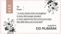 Happy Eid Mubarak Greeting Template Facebook Cover Video (16:9)