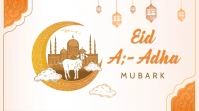 Happy Eid mubarak new design celebration Iphosti le-Twitter template