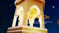 Happy eid Mubarak videos Digital Display (16:9) template