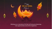 Eid Celebration Twitter Post template