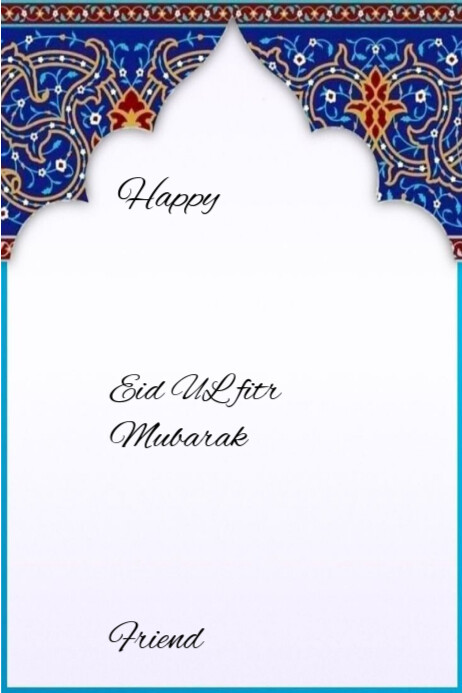 Happy Eid UL fitr Mubarak Cartaz template