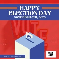 Happy Election Day Post Template Instagram-bericht