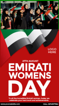 Happy Emirati Women's Day Instagram Story template