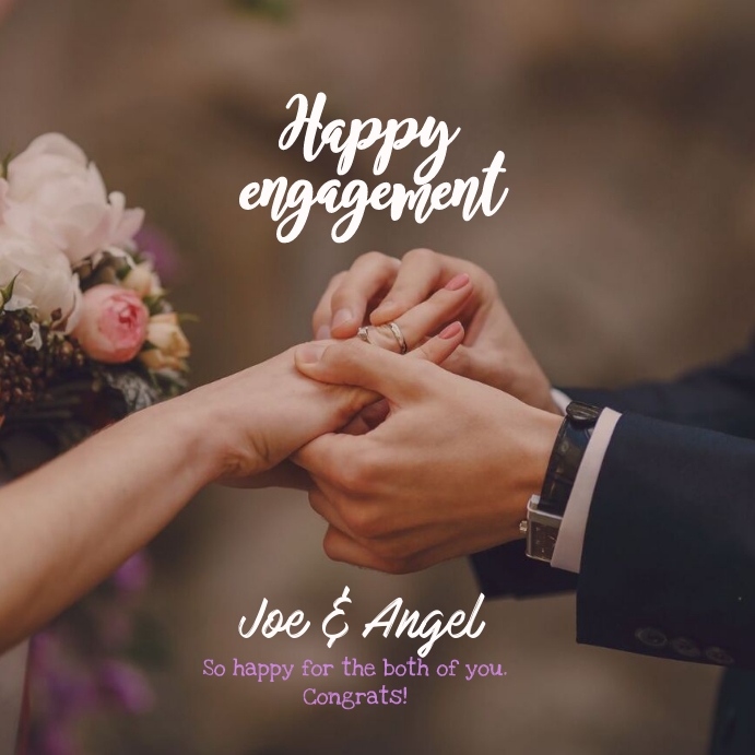 Happy Engagement Template | PosterMyWall