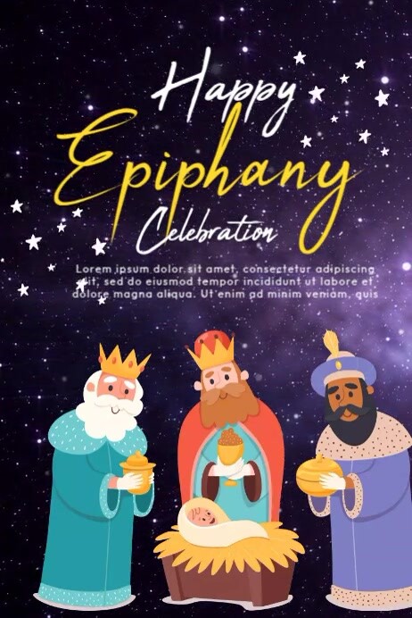 Happy Epiphany Poster Template | PosterMyWall