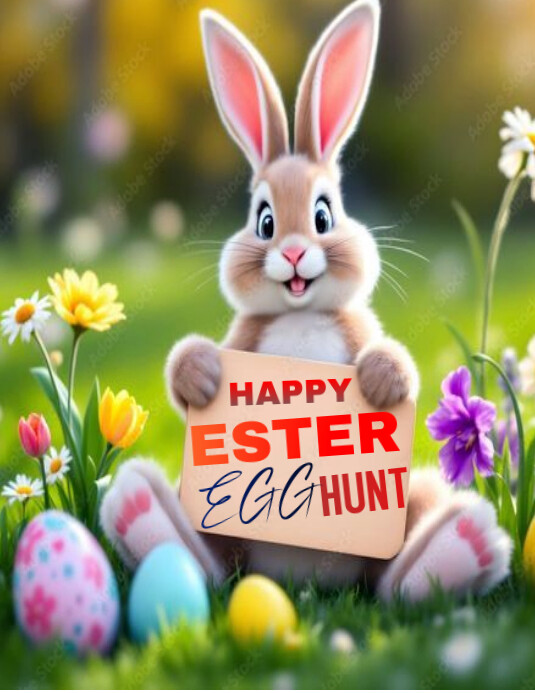happy ester day Flyer (US Letter) template