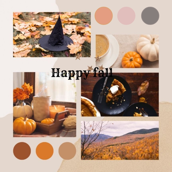 happy Fall Instagram post Template | PosterMyWall