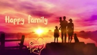 Happy Family and love YouTube Thumbnail template