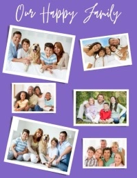 Happy Family Collage Flyer (US Letter) template