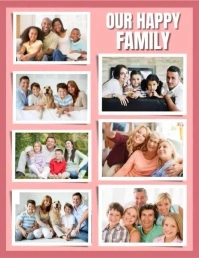 Happy Family Collage Flyer (US Letter) template
