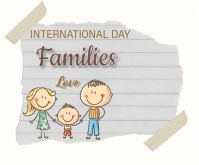 Happy family day 中矩形广告 template