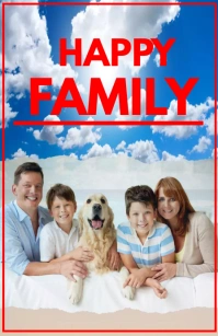 Happy Family Tabloid template