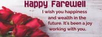 Happy Farewell (2) Portada de Facebook template