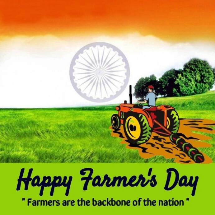 Happy farmers Day template design Instagram 帖子