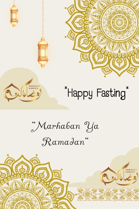 Fasting Design Happy Fasting Template | PosterMyWall
