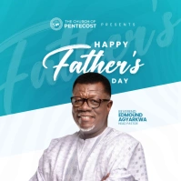 Happy Father's Day Church Design Template Persegi (1:1)