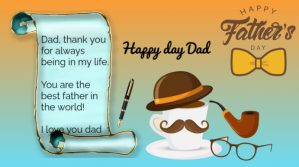 Happy Father's Day Collage Template Digitalt display (16:9)