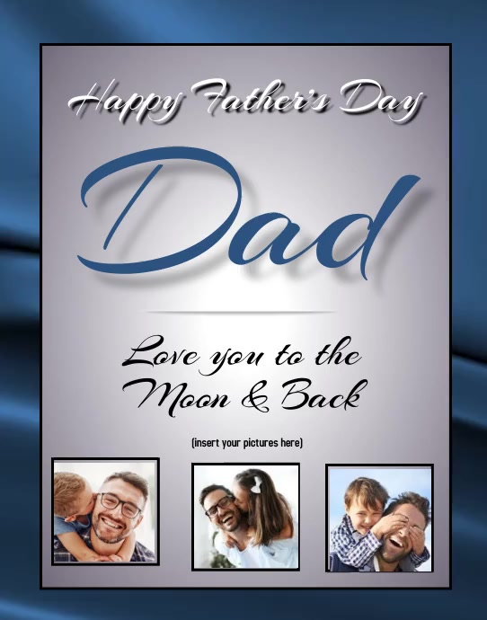 Happy Father's Day Dad Plakkaat/Muurbord template