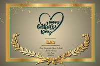 Happy Father's Day Плакат template