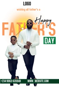 Happy father's day Gráfico de Pinterest template