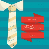 happy father's day design Quadrado (1:1) template
