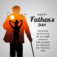 Happy Father's Day Quadrato (1:1) template