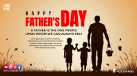 Happy Father's Day Digitalt display (16:9) template