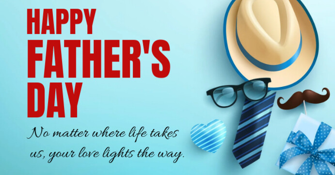 Happy father's day Facebook-gebeurtenisomslag template