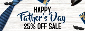 White Father's Day Sale Facebook-coverfoto Template