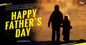Happy Father's Day Facebook Event Cover Facebook-evenementomslag template