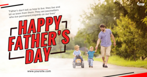Happy Father's Day Facebook Share Image Obraz udostępniany na Facebooku template