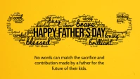 Happy Father's Day Messages Template Facebook Cover Video (16:9)