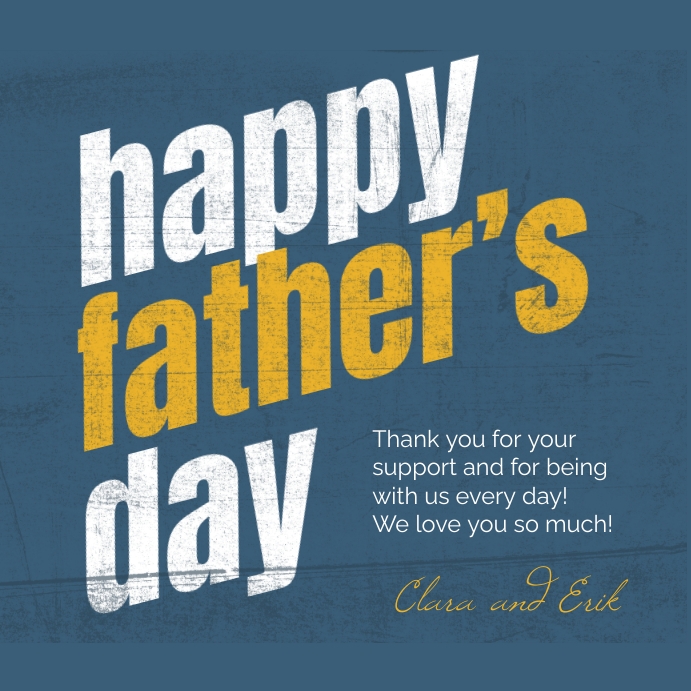 Happy Father's Day simple design instagram Template | PosterMyWall