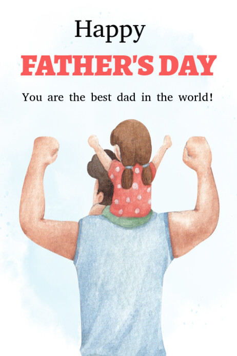 Happy Father's day template 2025 Affiche