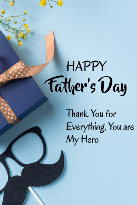 Happy Father's Day Template 2025 Poster