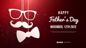 Happy Father's Day Video Greeting Pantalla Digital (16:9) template