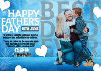 Happy Father’s Day – Celebrating the Best Dads Ever A4 template