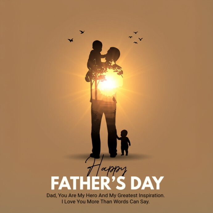 happy father’s day Instagram-opslag template