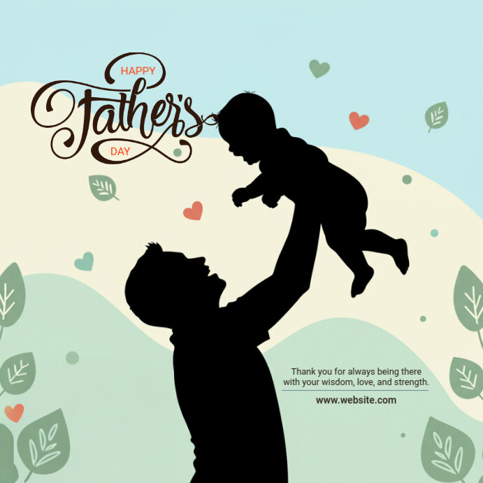 happy father’s day Instagram-opslag template