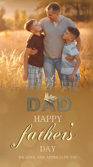 happy Father’s day instagram post design template Instagram-verhaal