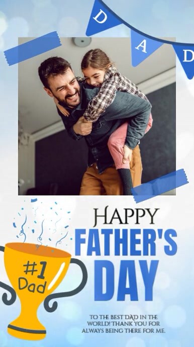 happy Father’s day instagram post design template