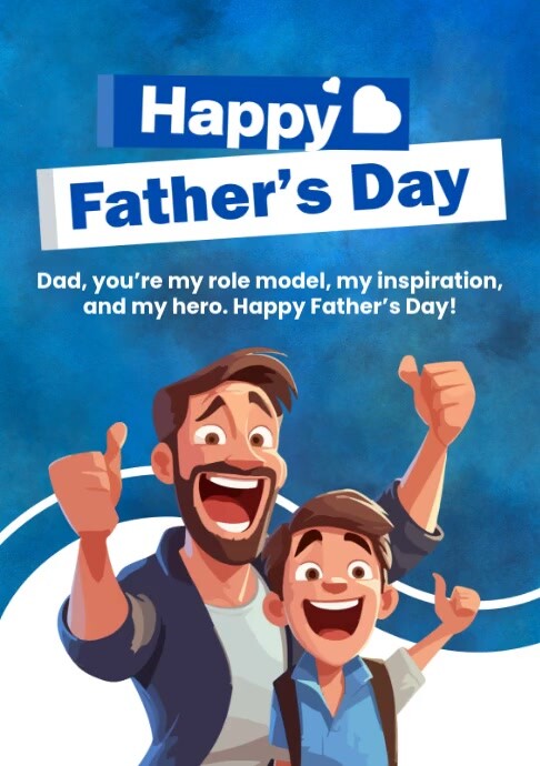 Happy Father's Day Ads Template | PosterMyWall