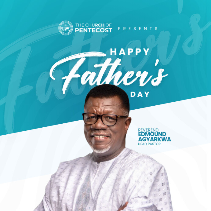 Happy Father's Day Church Design Template Square (1:1)