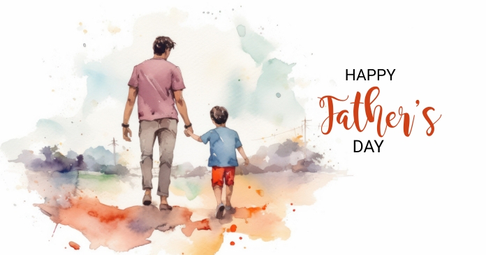Happy Father's day Obraz udostępniany na Facebooku template