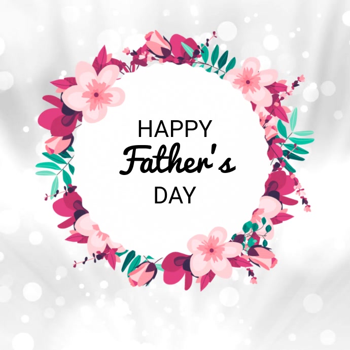 Happy Father's Day Kwadrat (1:1) template