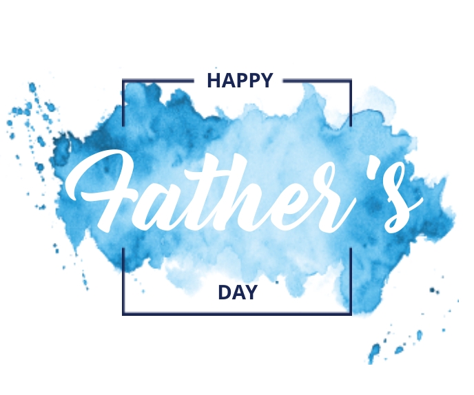 Happy Father's day design Duży prostokąt template