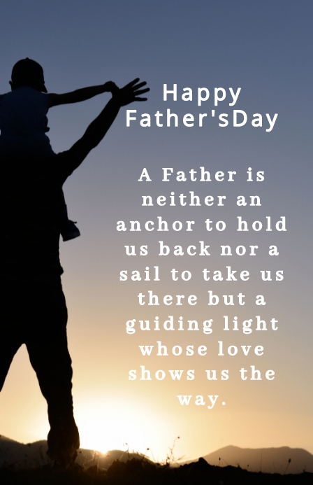 Happy Father's Day Szeroki pół strony template