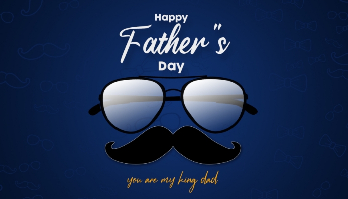 Happy Father's day Business Card template